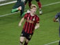 Atlanta United midfielder Jackson Conway (36) celebrates after scoring a goal against Club America in the second half during the 2020SCCL quarterfinals at Exploria Stadium in December 2020