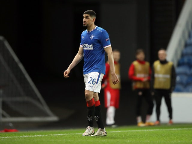 Leon Balogun in action for Rangers in March 2021