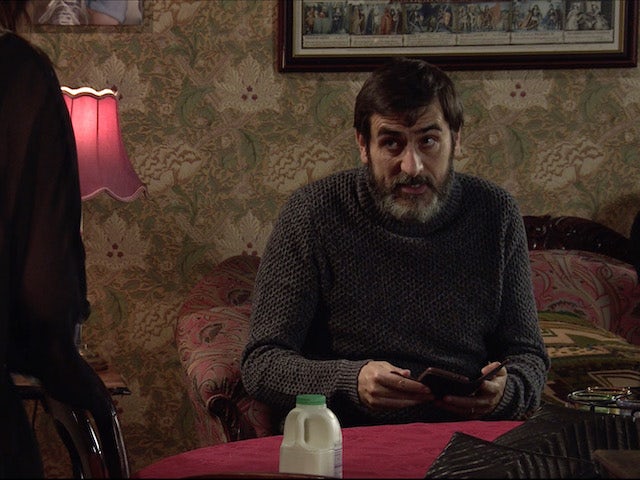Peter on the second episode of Coronation Street on April 19, 2021