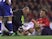 Manchester United's David Beckham receives treatment after an injury in 2002