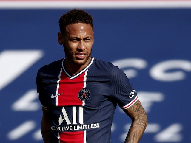 Neymar in action for PSG on April 3, 2021