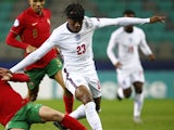 Noni Madueke in action for England Under-21s in March 2021