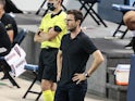 Chicago Fire head coach Raphael Wicky looks on during the first half against the New York City at Red Bull Arena in August 2020