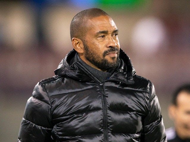 Colorado Rapids head coach Robin Fraser looks on in the first half against the Orlando City SC at Dick's Sporting Goods Park in March 2020