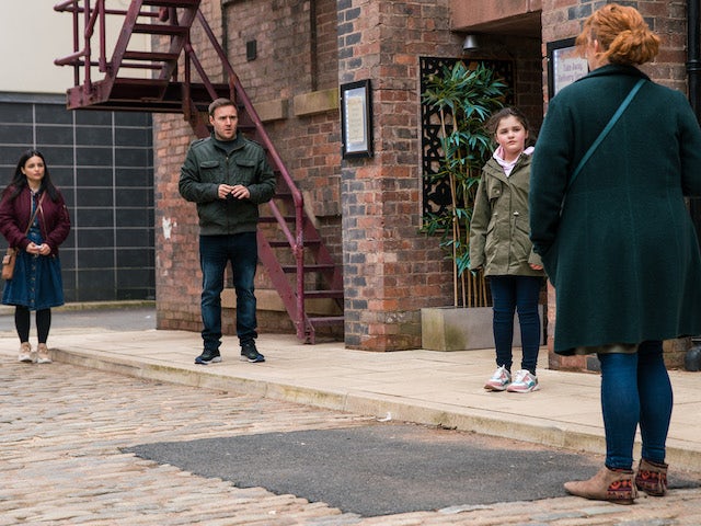 Tyrone and Fiz on the second episode of Coronation Street on April 26, 2021