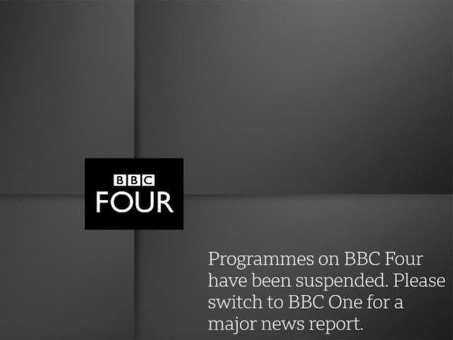 BBC Four on-screen message after Prince Philip's death