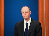 Chris Whitty at the Downing Street press briefing on April 5, 2021