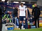 Tottenham Hotspur's Harry Kane limps off injured against Everton on April 16, 2021