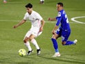 Real Madrid's Marco Asensio in action against Getafe on April 18, 2021