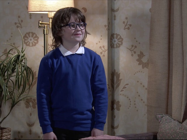 Sam on the second episode of Coronation Street on April 28, 2021