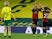 AFC Bournemouth's Lloyd Kelly celebrates after scoring their third goal against Norwich City in the Championship on April 17, 2021