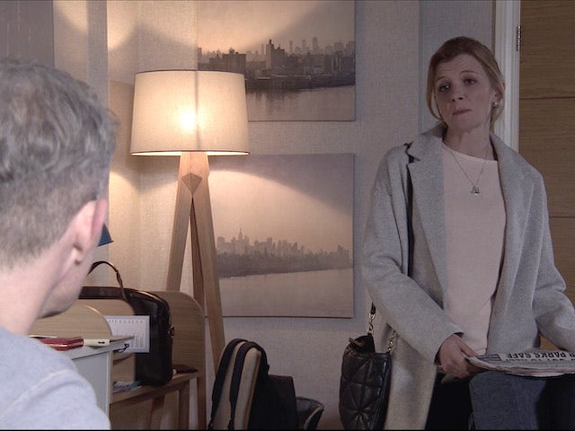 Nick and Leanne on the first episode of Coronation Street on April 30, 2021
