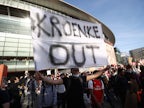 Arsenal supporters protest against Stan Kroenke before Everton clash