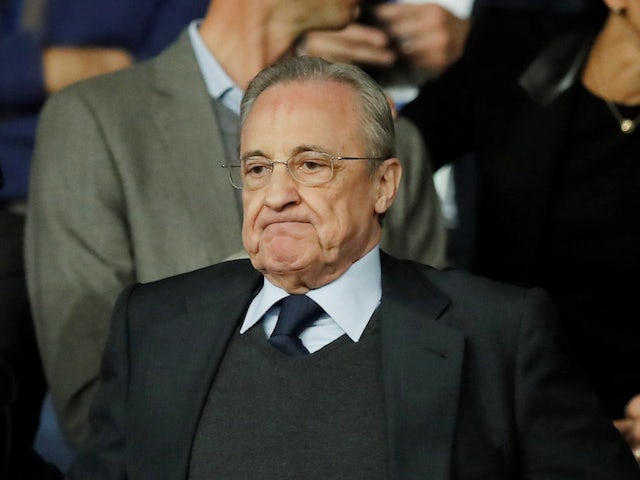 Real Madrid president Florentino Perez pictured in September 2019