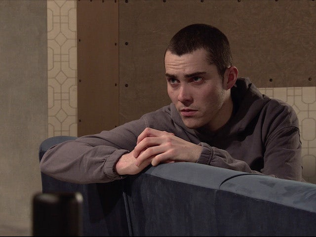 Corey on the second episode of Coronation Street on May 5, 2021