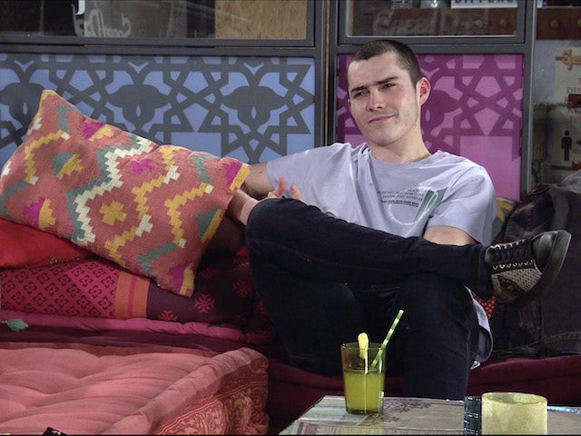 Corey on the first episode of Coronation Street on May 3, 2021