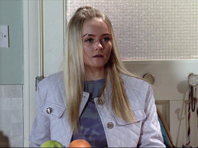 Kelly on the second episode of Coronation Street on May 5, 2021
