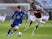 Chelsea's Mason Mount in action with West Ham United's Issa Diop in the Premier League on April 24, 2021