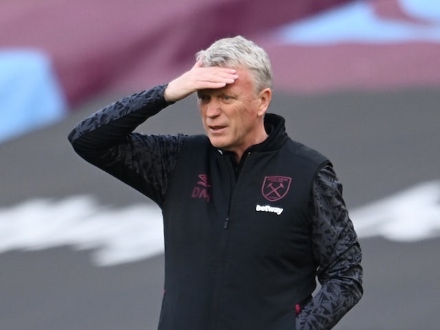 West Ham boss David Moyes trying to act calmer on the touchline