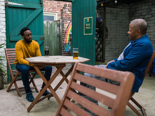 Ed and Michael on the second episode of Coronation Street on May 12, 2021