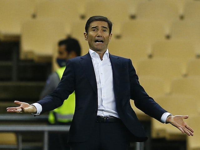 Athletic Bilbao coach Marcelino reacts on April 3, 2021