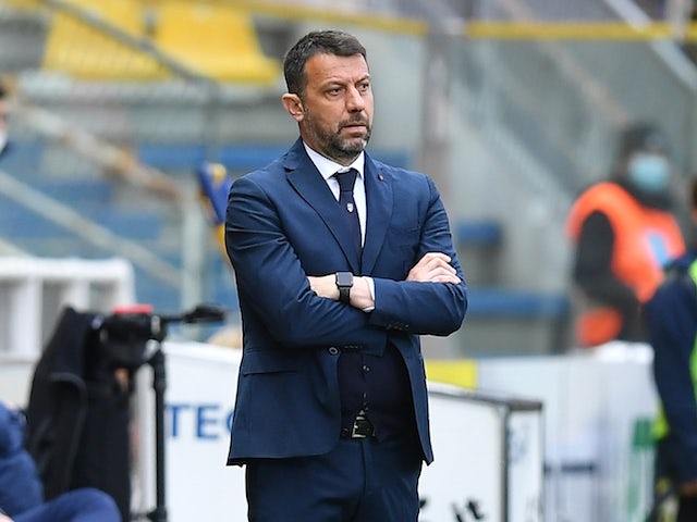 Parma manager Roberto D'Aversa pictured on April 10, 2021