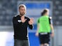 Arminia Bielefeld coach Frank Kramer reacts on May 9, 2021