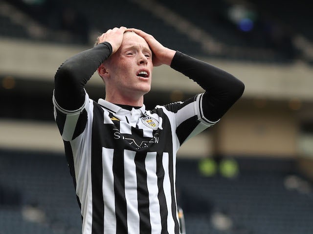 St Mirren's Jake Doyle-Hayes looks dejected after the match on May 9, 2021