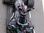 Mercedes driver Lewis Hamilton celebrates winning the Spanish Grand Prix on May 9, 2021