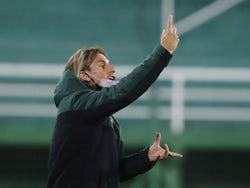 Defensa y Justicia coach Sebastian Beccacece pictured on May 4, 2021