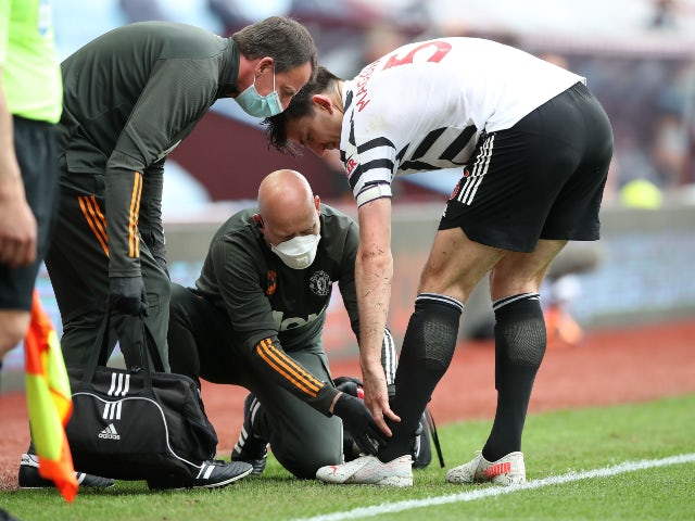 Man United's Harry Maguire suffers ankle ligament damage