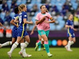 Barcelona's Alexia Putellas celebrates scoring against Chelsea in the Women's Champions League final on May 16, 2021