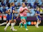 Barcelona's Alexia Putellas celebrates scoring against Chelsea in the Women's Champions League final on May 16, 2021