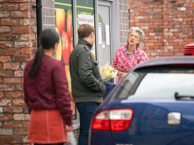 Evelyn on the second episode of Coronation Street on May 24, 2021