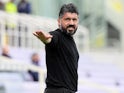 Napoli coach Gennaro Gattuso on May 16, 2021