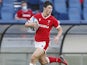 Louis Rees-Zammit in action for Wales on March 13, 2021
