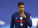 Raphael Varane in action for France in March 2021