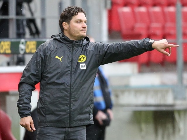Borussia Dortmund coach Edin Terzic on May 16, 2021.