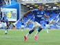 Everton's Richarlison celebrates scoring against Wolverhampton Wanderers in the Premier League on May 19, 2021