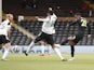 Newcastle United's Joe Willock scores against Fulham in the Premier League on May 23, 2021