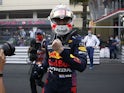 Red Bull's Max Verstappen celebrates winning the Monaco Grand Prix on May 23, 2021