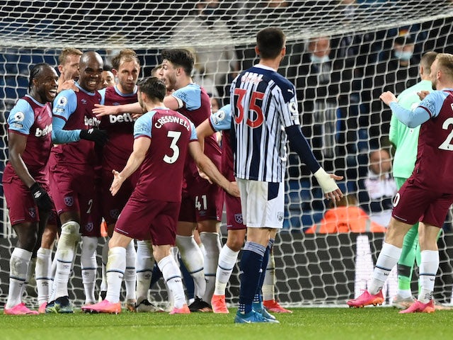 Result: West Brom 1-3 West Ham: Hammers on brink of Europa League spot