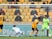 Manchester United's Anthony Elanga scores against Wolverhampton Wanderers in the Premier League on May 23, 2021