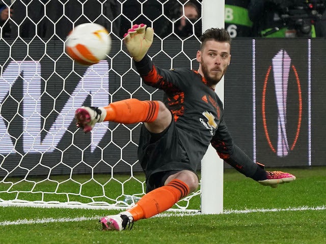 Manchester United's David de Gea pictured on May 26, 2021