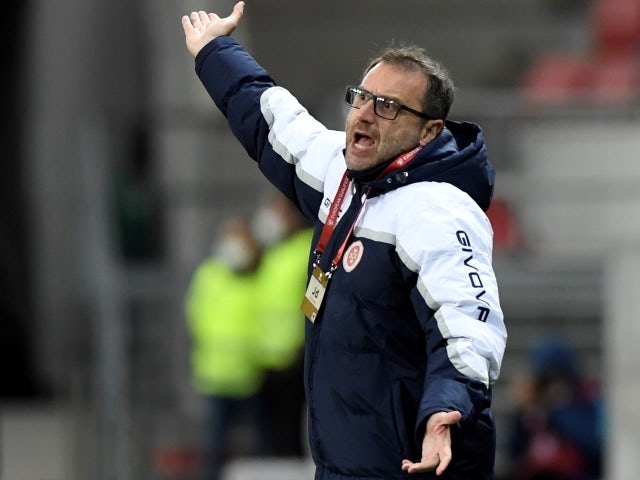  Malta coach Devis Mangia on March 27, 2021