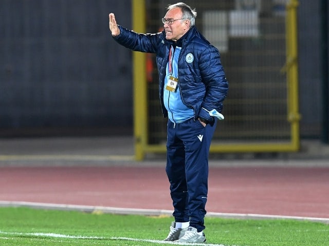San Marino coach Franco Varrella on March 31, 2021