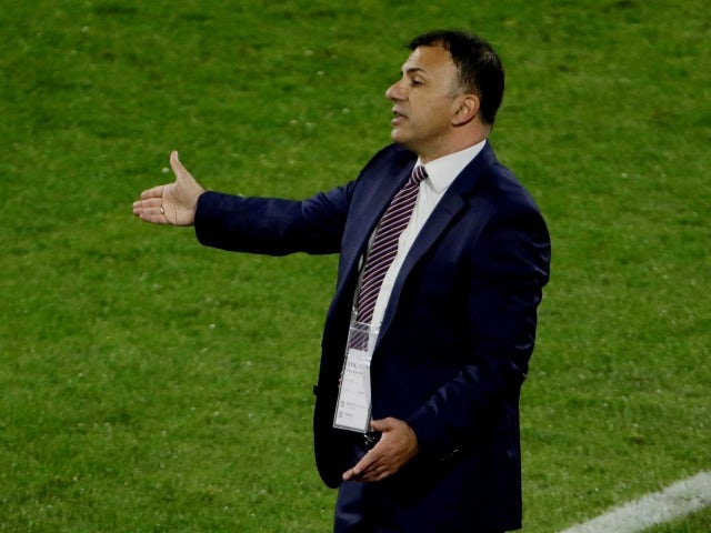 North Macedonia manager Igor Angelovski on March 31, 2021