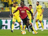 Manchester United's Paul Pogba in action against Villarreal in the Europa League final on May 26, 2021