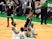 Brooklyn Nets forward Bruce Brown dunks and scores against the Boston Celtics on May 31, 2021