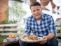 Jamie Oliver with one of his signature lovely jubbly pukka dishes